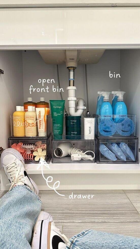 under sink organization