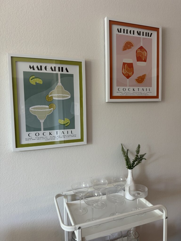bar cart styling 