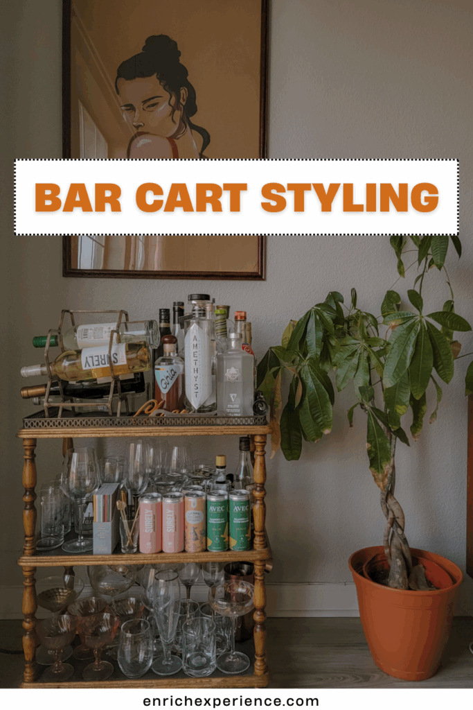 bar cart styling 