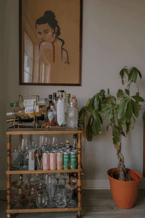 bar cart styling