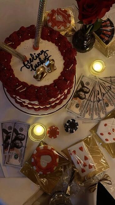 casino 21st birthday cake