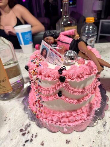 barbie 21st birthday cake 