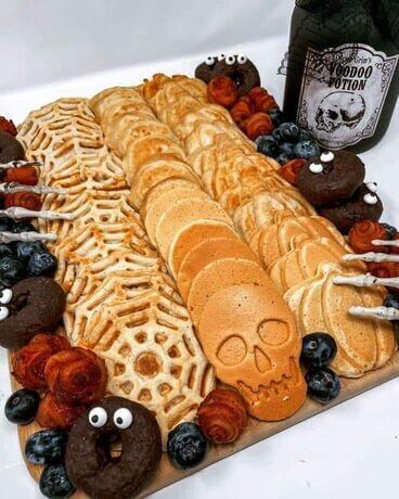 halloween breakfast charcuterie board