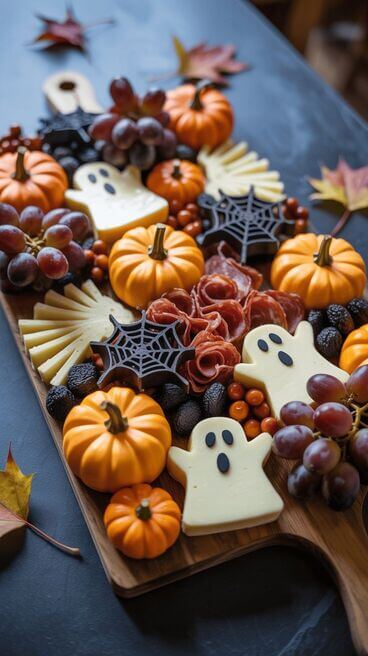 spooky charcuterie board