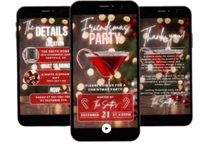 friendsmas party invitation 
