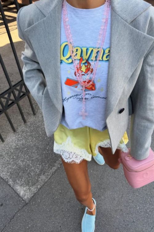 satin lace shorts